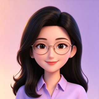 知性姐姐夏夏的3D卡通头像