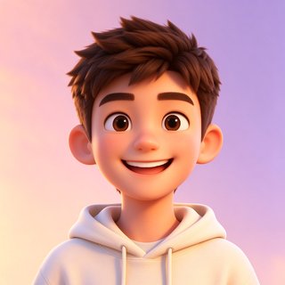 阳光暖男阿泽的3D卡通头像